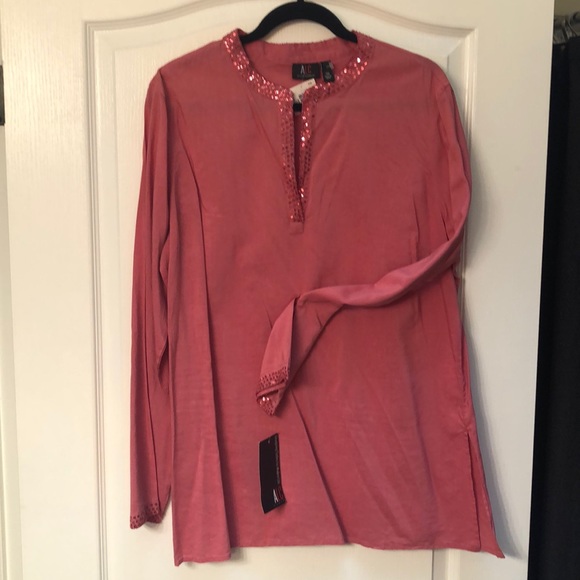 Indian Cotton Tunic  -NEW - Picture 1 of 8